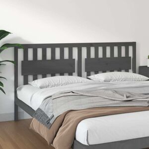 Bed Headboard Grey 185.5x4x100 cm Solid Wood Pine Vidaxl Bed Headboard Grey 185.5x4x100 cm Solid Wood Pine Vidaxl