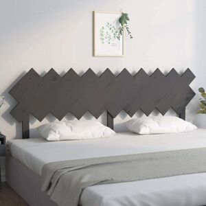 Bed Headboard Grey 196x3x80.5 cm Solid Wood Pine Vidaxl Bed Headboard Grey 196x3x80.5 cm Solid Wood Pine Vidaxl