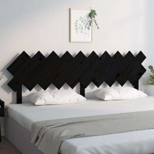 Bed Headboard Black 196x3x80.5 cm Solid Wood Pine Vidaxl Bed Headboard Black 196x3x80.5 cm Solid Wood Pine Vidaxl