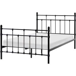 BELIANI Bed Metal LYNX 120 x 200 cm (EU Small Double) Black BELIANI Bed Metal LYNX 120 x 200 cm (EU Small Double) Black