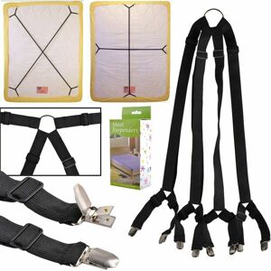 Tumalagia - Bed Sheet Straps Suspenders Clamp Holder Closure Clips Many Adjustable Long Crisscross Bed Sheet Mattress Bands Tumalagia - Bed Sheet Straps Suspenders Clamp Holder Closure Clips Many Adjustable Long Crisscross Bed Sheet Mattress Bands