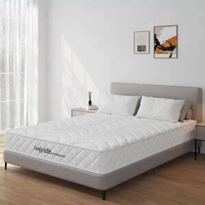 Home Source - Bonnell Coil System Quilted Mattress 4ft6 Double Medium Firmness 17.5cm Deep Home Source - Bonnell Coil System Quilted Mattress 4ft6 Double Medium Firmness 17.5cm Deep