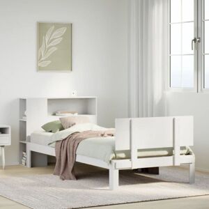 Bookcase Bed without Mattress White 90x200cm Solid Wood Pine Vidaxl Bookcase Bed without Mattress White 90x200cm Solid Wood Pine Vidaxl