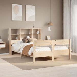 Bookcase Bed without Mattress 140x190cm Solid Wood Pine Vidaxl Bookcase Bed without Mattress 140x190cm Solid Wood Pine Vidaxl