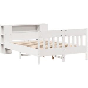 vidaXL Bookcase Bed without Mattress - Support & Storage - White - 160x200cm - Bookcase Bed vidaXL Bookcase Bed without Mattress - Support & Storage - White - 160x200cm - Bookcase Bed