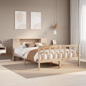 vidaXL Bookcase Bed with Storage 120x200cm Solid Pine vidaXL Bookcase Bed with Storage 120x200cm Solid Pine