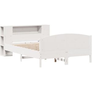 Bookcase Bed without Mattress White 150x200cm Solid Wood Pine Vidaxl Bookcase Bed without Mattress White 150x200cm Solid Wood Pine Vidaxl