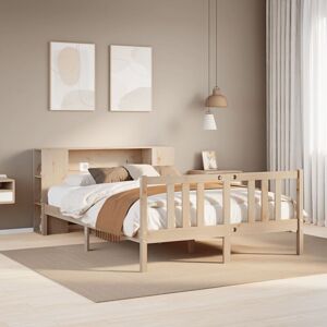 Bookcase Bed without Mattress 135x190cm Solid Wood Pine Vidaxl Bookcase Bed without Mattress 135x190cm Solid Wood Pine Vidaxl