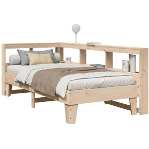 Bookcase Bed without Mattress 90x190cm Solid Wood Pine Vidaxl Bookcase Bed without Mattress 90x190cm Solid Wood Pine Vidaxl