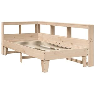 Bookcase Bed without Mattress 75x190cm Solid Wood Pine vidaXL Bookcase Bed without Mattress 75x190cm Solid Wood Pine vidaXL