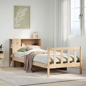 Bookcase Bed without Mattress 100x200 cm Solid Wood Pine Vidaxl Bookcase Bed without Mattress 100x200 cm Solid Wood Pine Vidaxl