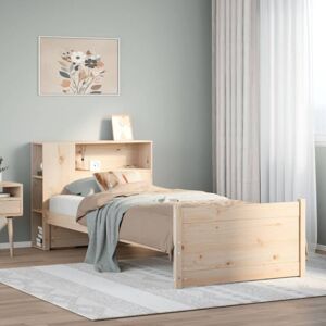 Bookcase Bed without Mattress 100x200cm Solid Wood Pine Vidaxl Bookcase Bed without Mattress 100x200cm Solid Wood Pine Vidaxl