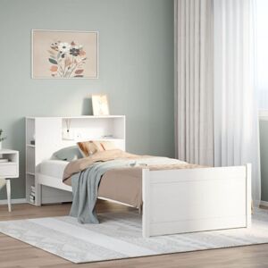 Bookcase Bed without Mattress White 100x200cm Solid Wood Pine Vidaxl Bookcase Bed without Mattress White 100x200cm Solid Wood Pine Vidaxl