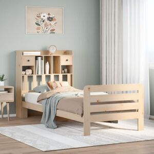 Bookcase Bed without Mattress 90x200 cm Solid Wood Pine Vidaxl Bookcase Bed without Mattress 90x200 cm Solid Wood Pine Vidaxl
