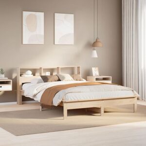 Bed Frame without Mattress 140x200 cm Solid Wood Pine vidaXL Bed Frame without Mattress 140x200 cm Solid Wood Pine vidaXL