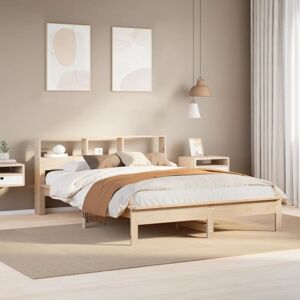 vidaXL Bed Frame - Solid Pine - 160x200cm vidaXL Bed Frame - Solid Pine - 160x200cm
