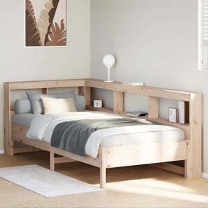 Bookcase Bed without Mattress 75x190 cm Solid Wood Pine vidaXL Bookcase Bed without Mattress 75x190 cm Solid Wood Pine vidaXL