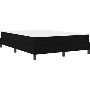Box Spring Bed with Mattress Black 160 x 200 cm Fabric Vidaxl Box Spring Bed with Mattress Black 160 x 200 cm Fabric Vidaxl
