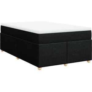 Box Spring Bed with Mattress Black 120x200 cm Fabric Vidaxl Box Spring Bed with Mattress Black 120x200 cm Fabric Vidaxl