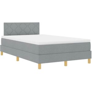 Vidalax Light Gray Modern Bed with LED - Bed Vidalax Light Gray Modern Bed with LED - Bed