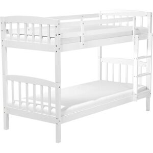 Beliani White Pine Wooden Bunk Bed REVIN - Space-saving, Safe, Modern Style Beliani White Pine Wooden Bunk Bed REVIN - Space-saving, Safe, Modern Style