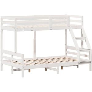 Bunk Bed without Mattress 90x200/120x200 cm White Solid Wood vidaXL Bunk Bed without Mattress 90x200/120x200 cm White Solid Wood vidaXL