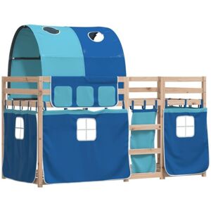 vidaXL Bunk Bed with Curtains Pink 80x200 - Bunk Bed vidaXL Bunk Bed with Curtains Pink 80x200 - Bunk Bed