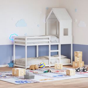 Bunk Bed without Mattress White 90x200 cm Solid Wood Pine Vidaxl Bunk Bed without Mattress White 90x200 cm Solid Wood Pine Vidaxl