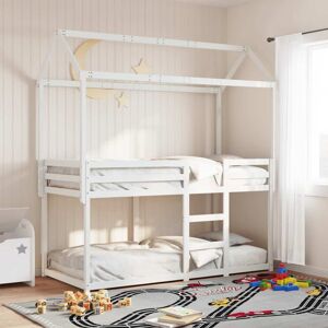 Bunk Bed without Mattress White 90x200 cm Solid Wood Pine Vidaxl Bunk Bed without Mattress White 90x200 cm Solid Wood Pine Vidaxl