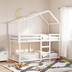 Bunk Bed without Mattress White 90x200 cm Solid Wood Pine Vidaxl Bunk Bed without Mattress White 90x200 cm Solid Wood Pine Vidaxl