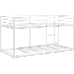Bunk Bed without Mattress White 90x200 cm Steel Vidaxl Bunk Bed without Mattress White 90x200 cm Steel Vidaxl