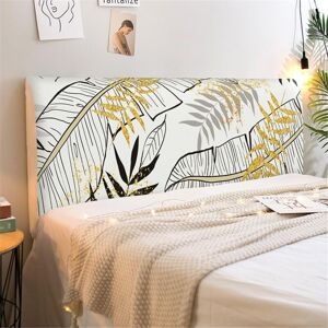 CCYKXA (160cm,Gold Leaf)Universal Fashion Stretch Bed Headboard Cover Dustproof Bed Headboard Cover Dustproof Protector for Single Double King Size CCYKXA (160cm,Gold Leaf)Universal Fashion Stretch Bed Headboard Cover Dustproof Bed Headboard Cover Dustproof Protector for Single Double King Size
