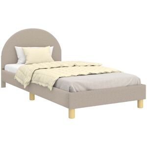 Children's Bed Frame with Headboard Light Grey 80 x 200 cm vidaXL Children's Bed Frame with Headboard Light Grey 80 x 200 cm vidaXL