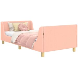 Children's Bed Frame with Headboard Pink 90 x 190 cm vidaXL Children's Bed Frame with Headboard Pink 90 x 190 cm vidaXL
