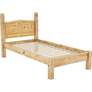 Home Discount - Corona Solid Pine Wood Bed Frame, Low Foot End, 3ft Single, 190 x 90 cm Home Discount - Corona Solid Pine Wood Bed Frame, Low Foot End, 3ft Single, 190 x 90 cm