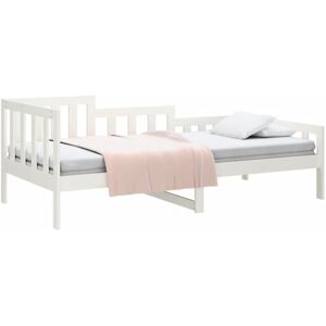 Day Bed without Mattress White 90x190 cm Single Solid Wood Pine Vidaxl Day Bed without Mattress White 90x190 cm Single Solid Wood Pine Vidaxl