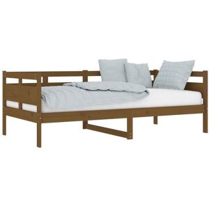 Vidaxl - Day Bed without Mattress Honey Brown Solid Wood Pine 90x190 cm Single Vidaxl - Day Bed without Mattress Honey Brown Solid Wood Pine 90x190 cm Single