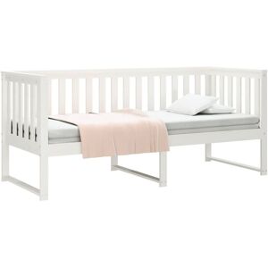 Vidaxl - Day Bed without Mattress White 75x190 cm Small Single Solid Wood Pine Vidaxl - Day Bed without Mattress White 75x190 cm Small Single Solid Wood Pine