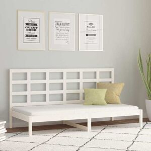 vidaXL Solid Wood Pine Day Bed White - Day Bed vidaXL Solid Wood Pine Day Bed White - Day Bed