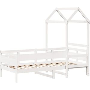 Day Bed with Roof without Mattress White 80x200 cm Solid Wood Vidaxl Day Bed with Roof without Mattress White 80x200 cm Solid Wood Vidaxl