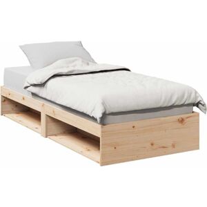 Day Bed without Mattress 100x200 cm Solid Wood Pine vidaXL Day Bed without Mattress 100x200 cm Solid Wood Pine vidaXL