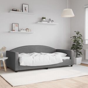 Day Bed without Mattress Dark Grey 90x190 cm Single Fabric vidaXL Day Bed without Mattress Dark Grey 90x190 cm Single Fabric vidaXL