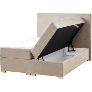 BELIANI Divan Bed with Storage Fabric MAJOR 120 x 200 cm (EU Small Double) Taupe BELIANI Divan Bed with Storage Fabric MAJOR 120 x 200 cm (EU Small Double) Taupe