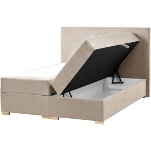 BELIANI Divan Bed with Storage Fabric MAJOR 140 x 200 cm (EU Double) Taupe BELIANI Divan Bed with Storage Fabric MAJOR 140 x 200 cm (EU Double) Taupe