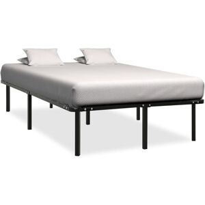BONNEVIE Double bed,Adult bed,Bed Frame without Mattress Black Metal 180x200 cm Super King VSVS807284 BONNEVIE Double bed,Adult bed,Bed Frame without Mattress Black Metal 180x200 cm Super King VSVS807284