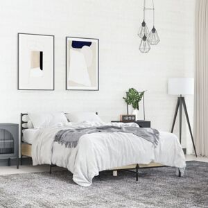 BONNEVIE Double bed,Adult bed,Bed Frame without Mattress Sonoma Oak 120x200 cm VSVS556880 BONNEVIE Double bed,Adult bed,Bed Frame without Mattress Sonoma Oak 120x200 cm VSVS556880