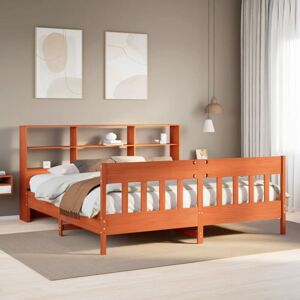 BONNEVIE Double bed,Adult bed,Bed Frame without Mattress Wax Brown 180x200 cm Super King Solid Wood Pine VSVS728246 BONNEVIE Double bed,Adult bed,Bed Frame without Mattress Wax Brown 180x200 cm Super King Solid Wood Pine VSVS728246