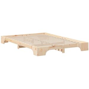 Floor Bed Frame with Storage Brown Wood Vidaxl Floor Bed Frame with Storage Brown Wood Vidaxl