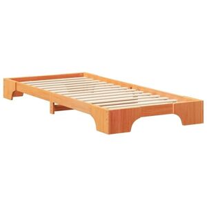 Floor Bed Frame with Storage Brown Wood Vidaxl Floor Bed Frame with Storage Brown Wood Vidaxl