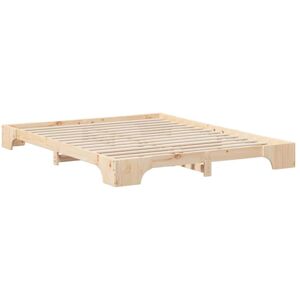 Floor Bed Frame with Storage Brown Wood Vidaxl Floor Bed Frame with Storage Brown Wood Vidaxl
